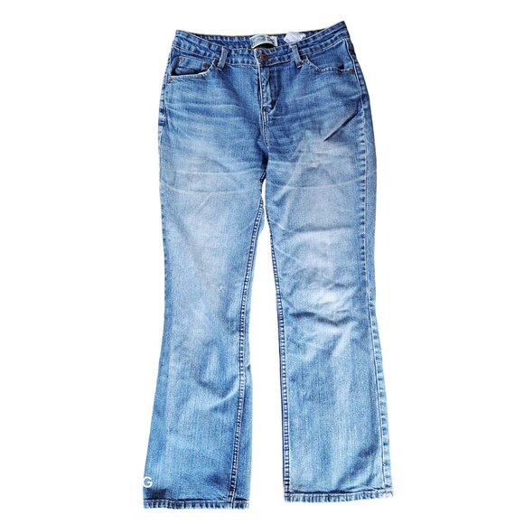 Signature By Levi Strauss & Co. Womens Mid Rise Bootcut Jeans Size 12 Medium 98% - Picture 1 of 13